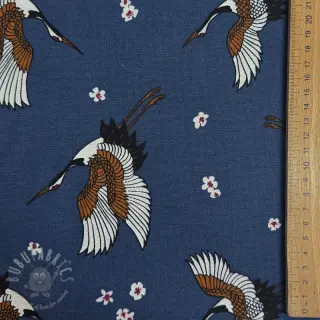 Sisustuskangas premium Crane blossom sky