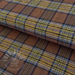 Puuvillakangas FLANEL YARN DYED BRUSHED CHECK design A