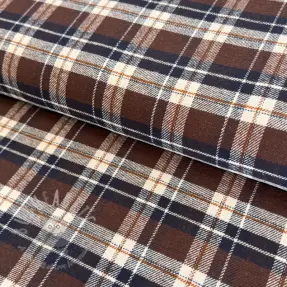 Puuvillakangas FLANEL YARN DYED BRUSHED CHECK design G