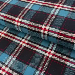 Puuvillakangas FLANEL YARN DYED BRUSHED CHECK design H
