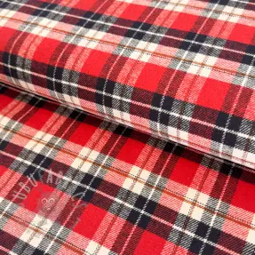 Puuvillakangas FLANEL YARN DYED BRUSHED CHECK design I