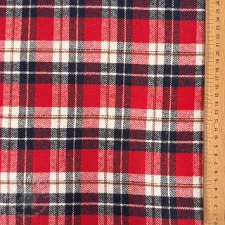 Puuvillakangas FLANEL YARN DYED BRUSHED CHECK design I