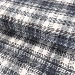 Puuvillakangas FLANEL YARN DYED BRUSHED CHECK design J