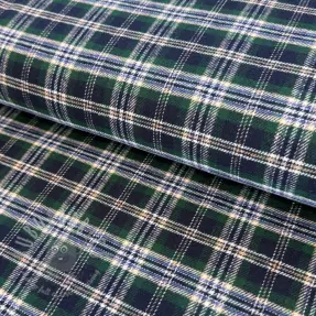 Puuvillakangas FLANEL YARN DYED BRUSHED CHECK design K