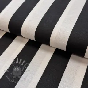 Sisustuskangas premium Joyful basic stripe black