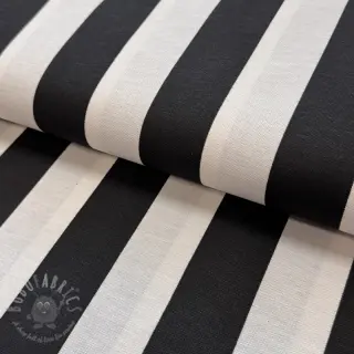Sisustuskangas premium Joyful basic stripe black