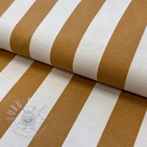 Sisustuskangas premium Joyful basic stripe yellow