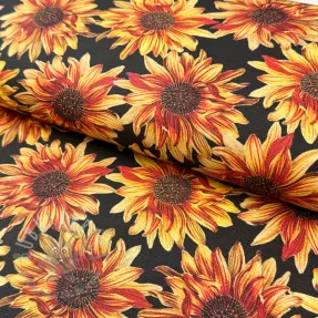 Sisustuskangas premium Golden bloom night digital print