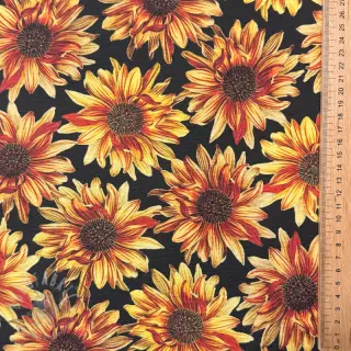 Sisustuskangas premium Golden bloom night digital print