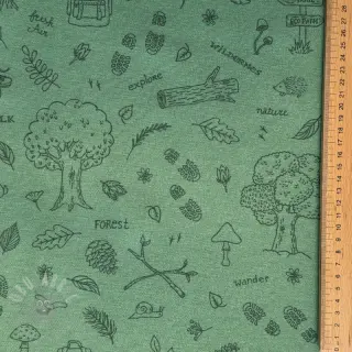 Sisustuskangas premium Wander woods doodle