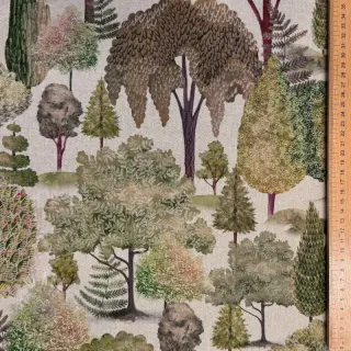 Sisustuskangas Linenlook Wandering tree wood digital print
