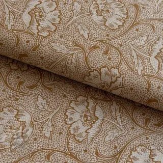 Sisustuskangas Linenlook Bloomy art craft yellow