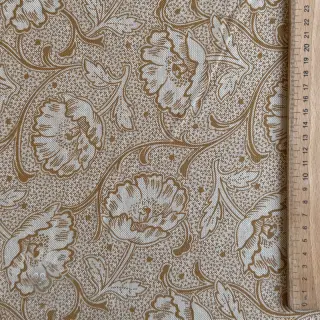 Sisustuskangas Linenlook Bloomy art craft yellow