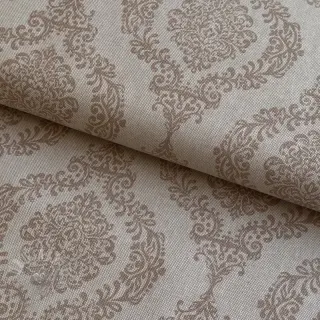 Sisustuskangas Linenlook Baroque damask charm taupe