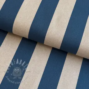 Sisustuskangas Linenlook Joyful basic stripe denim