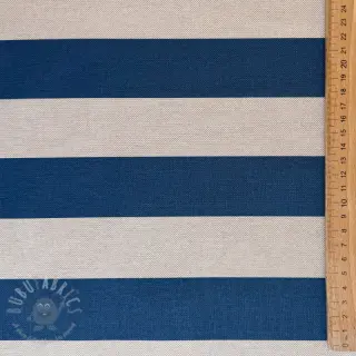 Sisustuskangas Linenlook Joyful basic stripe denim