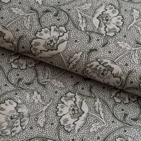 Sisustuskangas Linenlook Bloomy art craft army