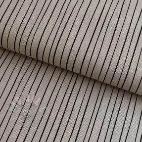 Sisustuskangas Linenlook Freehand thin lines