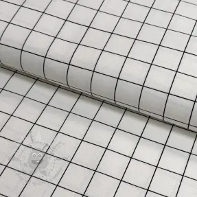 Sisustuskangas premium Perfect grid lines black