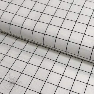Sisustuskangas premium Perfect grid lines black