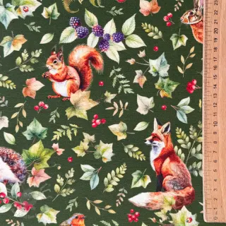 Sisustuskangas premium Animal forest dream army digital print