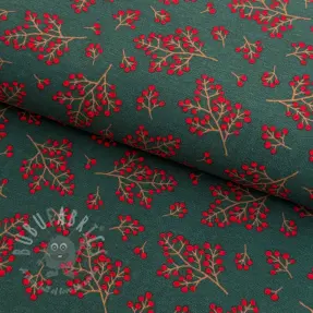Sisustuskangas premium Winter berry bloom