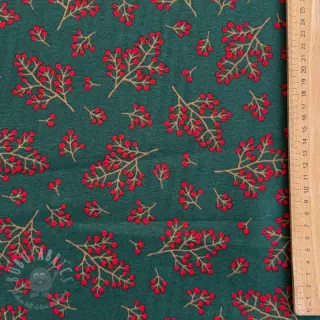 Sisustuskangas premium Winter berry bloom