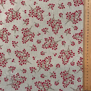Sisustuskangas Linenlook Winter berry bloom