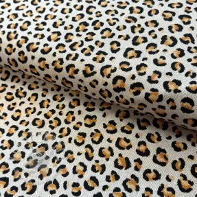 Sisustuskangas Linenlook Leopard animal small