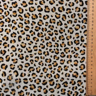 Sisustuskangas Linenlook Leopard animal small