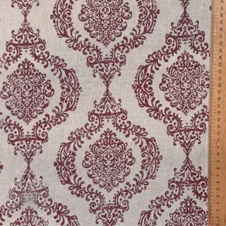 Sisustuskangas Linenlook Baroque damask charm wine