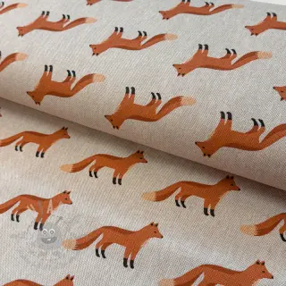 Sisustuskangas Linenlook Fox parade line