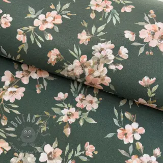 Sisustuskangas premium Soft painted blossom army digital print