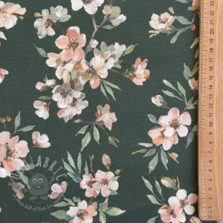 Sisustuskangas premium Soft painted blossom army digital print
