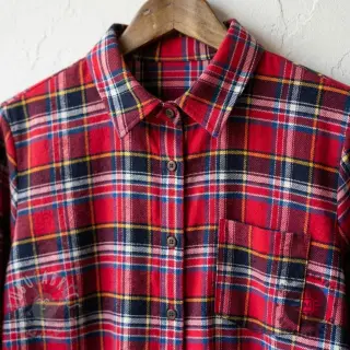 Puuvillakangas FLANEL YARN DYED BRUSHED CHECK design E