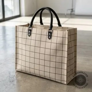 Sisustuskangas Linenlook Freehand grid lines
