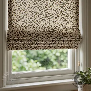 Sisustuskangas Linenlook Leopard animal small