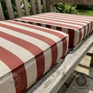 Sisustuskangas Linenlook Joyful basic stripe terra