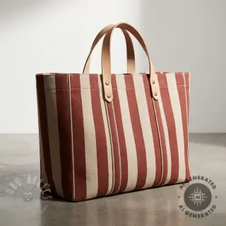 Sisustuskangas Linenlook Joyful basic stripe terra