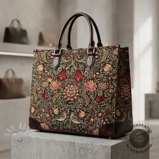 Sisustuskangas GOBELIN premium Ornate art craft black