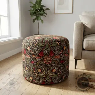 Sisustuskangas GOBELIN premium Ornate art craft black