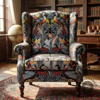 Sisustuskangas GOBELIN premium Leafy paradise bird