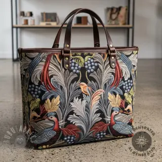 Sisustuskangas GOBELIN premium Leafy paradise bird