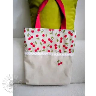 Sisustuskangas Linenlook premium Cherry Happy Joy