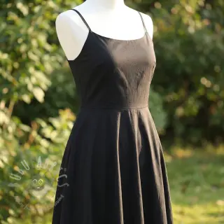 Puuvillapopliini Regular black