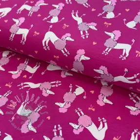 Neulos Glitter poodles fuchsia