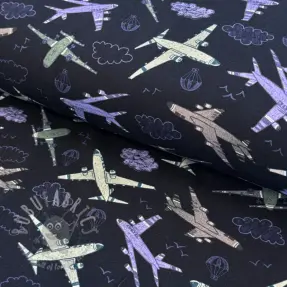 Neulos Airplanes navy digital print