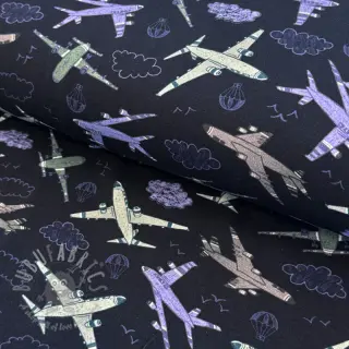 Neulos Airplanes navy digital print