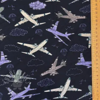 Neulos Airplanes navy digital print