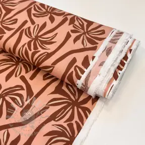 Viskoosi RADIANCE Palmtrees peach
